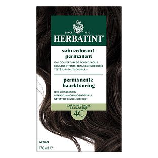 Herbatint Permanente Haarkleuring As-Kastanje 4C 170ML Herbatint Permanente Haarkleuring As-Kastanje 4C 170ML