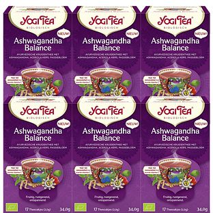 Yogi Tea Ashwagandha Balance Voordeelverpakking 6x17ST