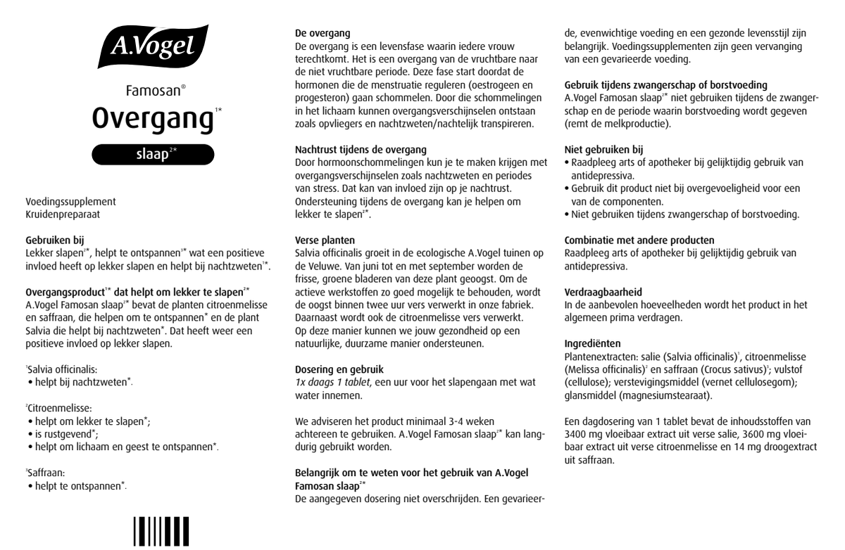 Nachtrust Tabletten - Overgang afbeelding van document #1, instructions