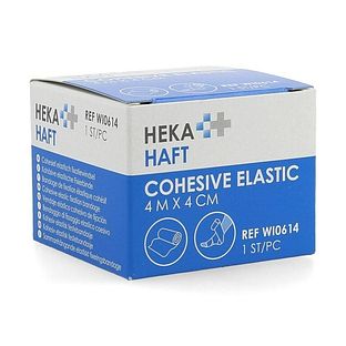 van Heek Heka Haft Klevend Elastisch Windsel 4mx4cm 1ST