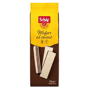 Schar Wafels met Cacaovulling Glutenvrij 125GR Schar Wafels met Cacaovulling Glutenvrij 125GR