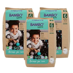 Bambo Nature Maat 6 Luierbroekjes  XXL Multiverpakking 3x18ST