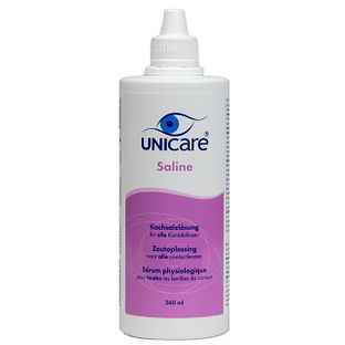 Unicare Saline Lenzenvloeistof 360ML Unicare Saline Lenzenvloeistof 360ML