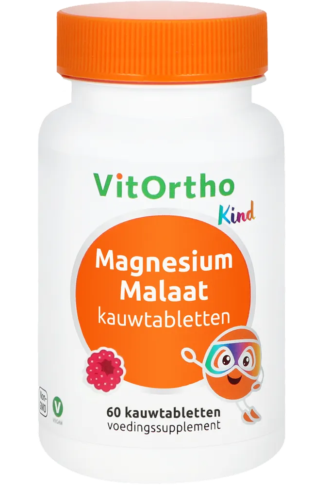 VitOrtho Kind Magnesium Malaat Kauwtabletten 60KTB