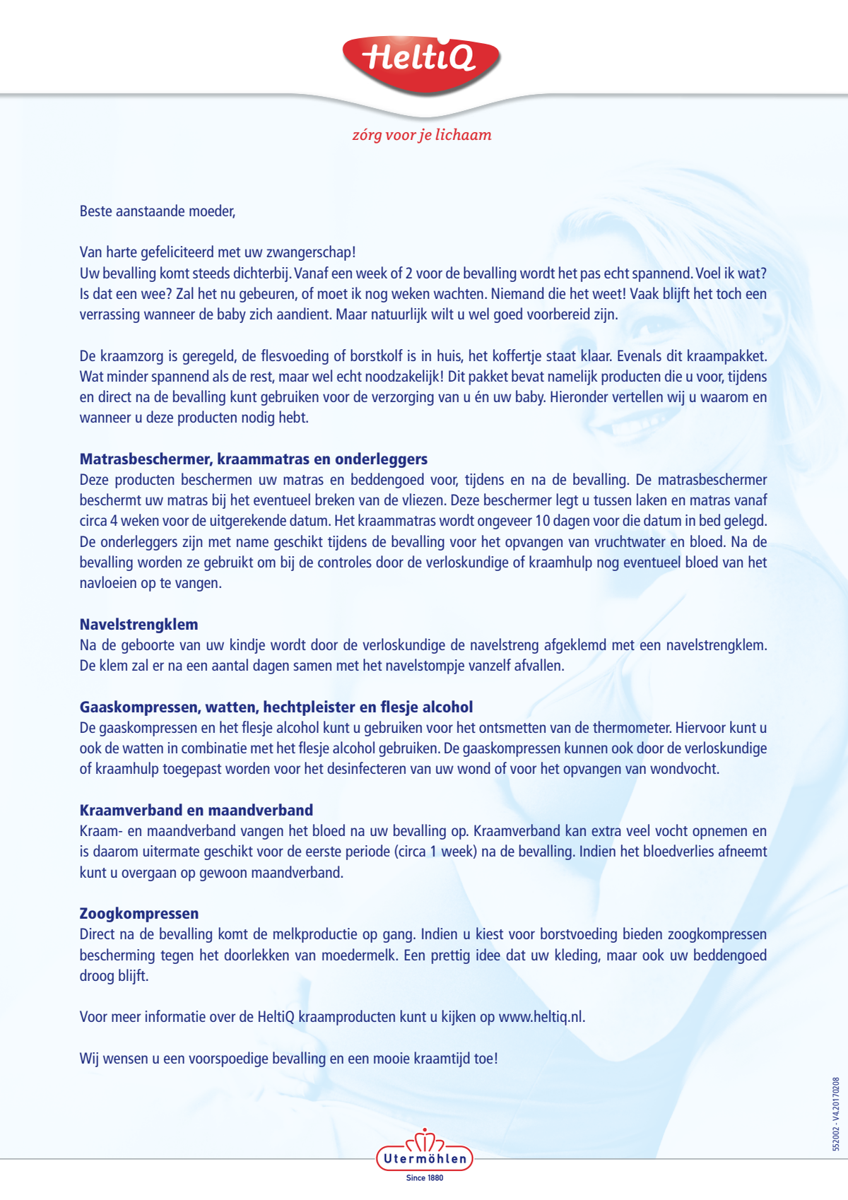 Kraampakket afbeelding van document #1, instructions