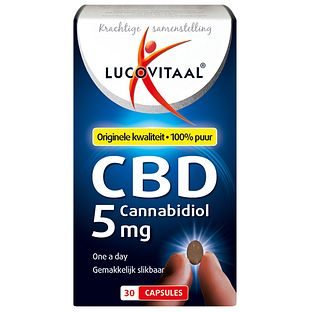 Lucovitaal CBD Cannabidiol 5mg Capsules 30CP