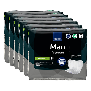 ABENA Man Premium Formula 1 Inlegverband - Multiverpakking 6x15ST