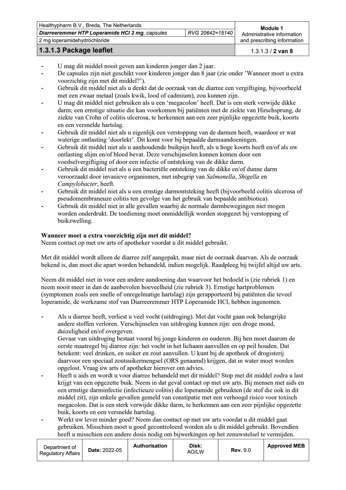 Diarreeremmer 2mg Capsules afbeelding van document #2, leaflet