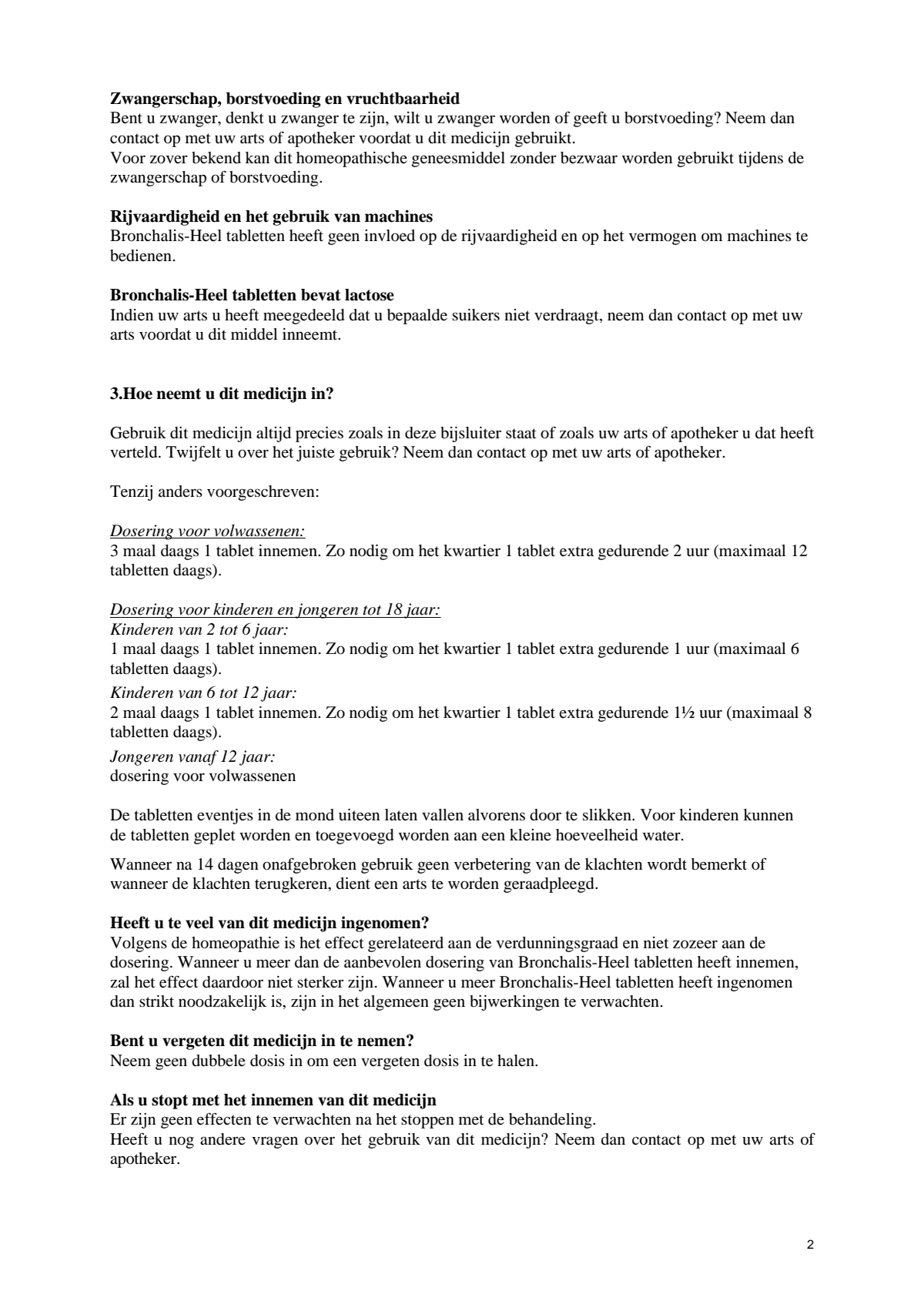 Bronchalis Tabletten afbeelding van document #2, leaflet