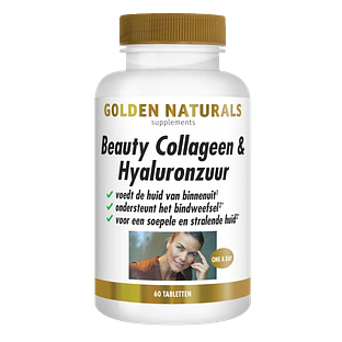 Golden Naturals Beauty Collageen & Hyaluronzuur Tabletten 60TB