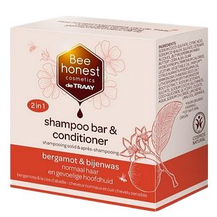 Bee Honest Shampoo Bar & Conditioner - Bergamot & Bijenwas 80GR