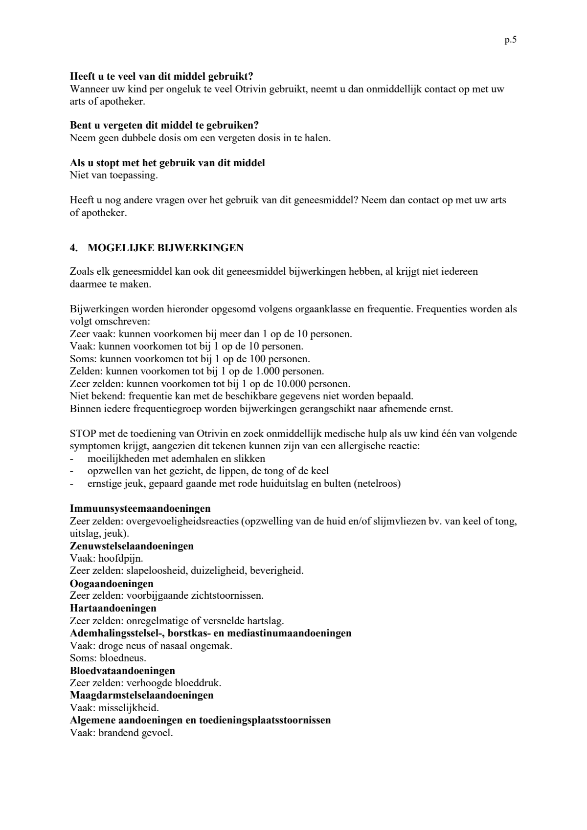 Xylometazoline HCI 0,5 mg/ml Kinder Neusspray bij een verstopte neus afbeelding van document #5, leaflet