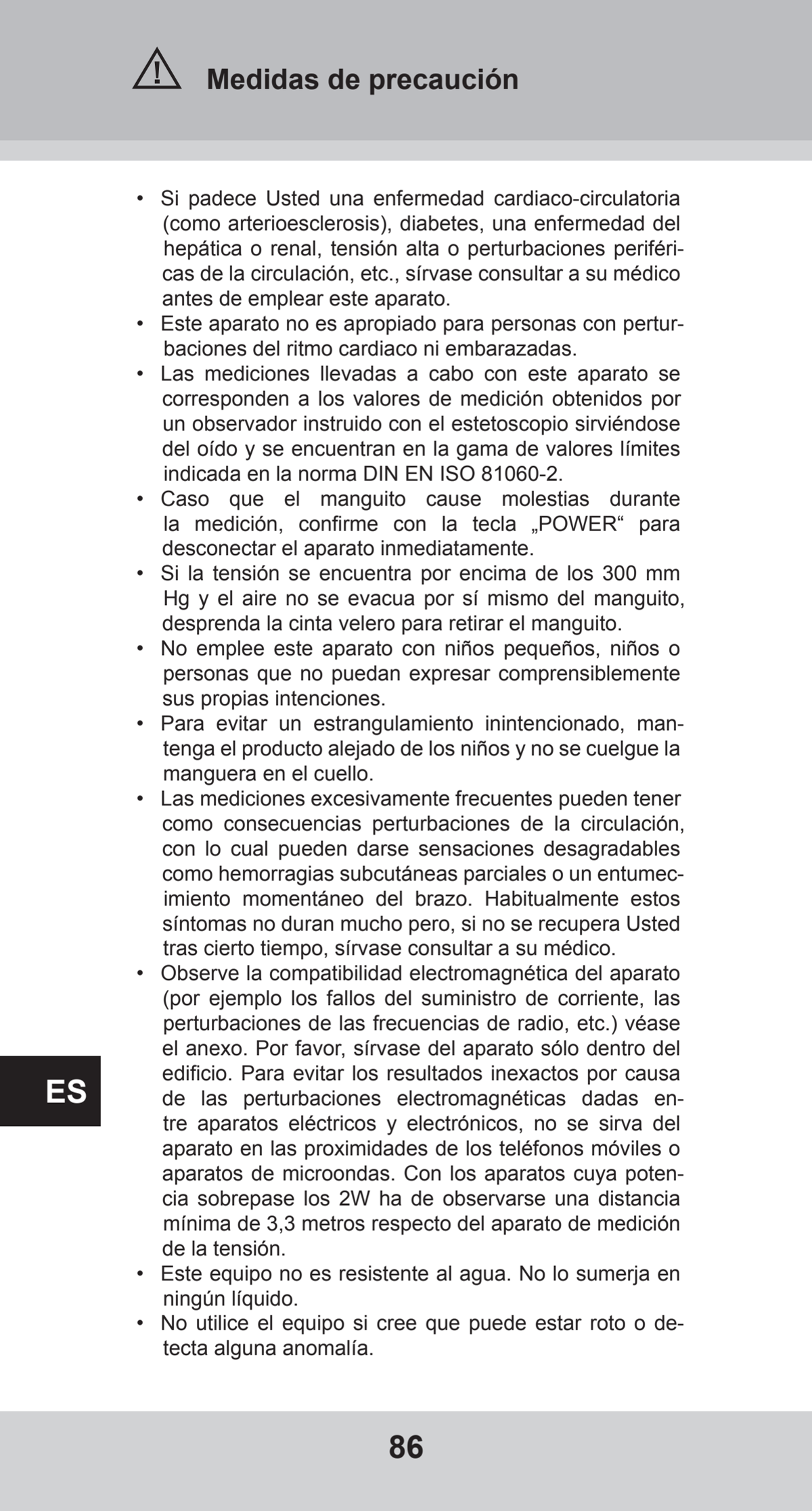 Bovenarm Bloeddrukmeter Desktop afbeelding van document #86, instructions