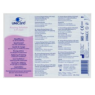 Unicare Rinsing Solution Lenzenvloeistof 0,9% NaCI 300ML