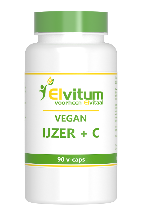 Elvitum Vegan IJzer + C Capsules 90VCP