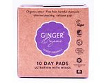 Ginger Organic Maandverband Ultradun 10ST Ginger Organic Maandverband Ultradun 10ST