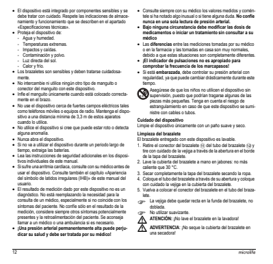 Microlife BP Bloeddrukmeter B3 Comfort PC afbeelding van document #14, instructions