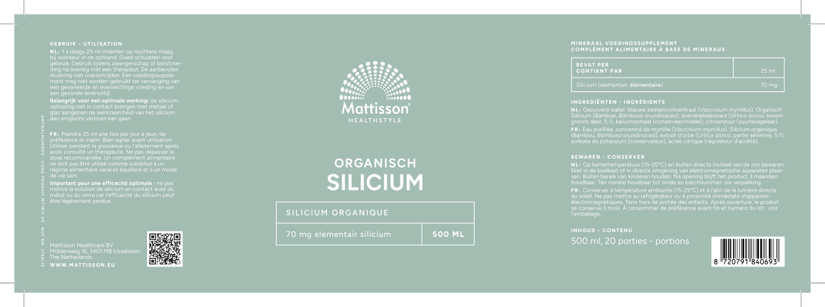 Silicium Bio afbeelding van document #1, label