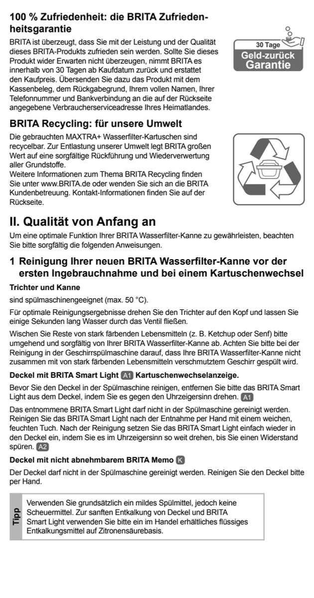 Glas Filterkan + 1 Maxtra Filterpatroon afbeelding van document #4, instructions