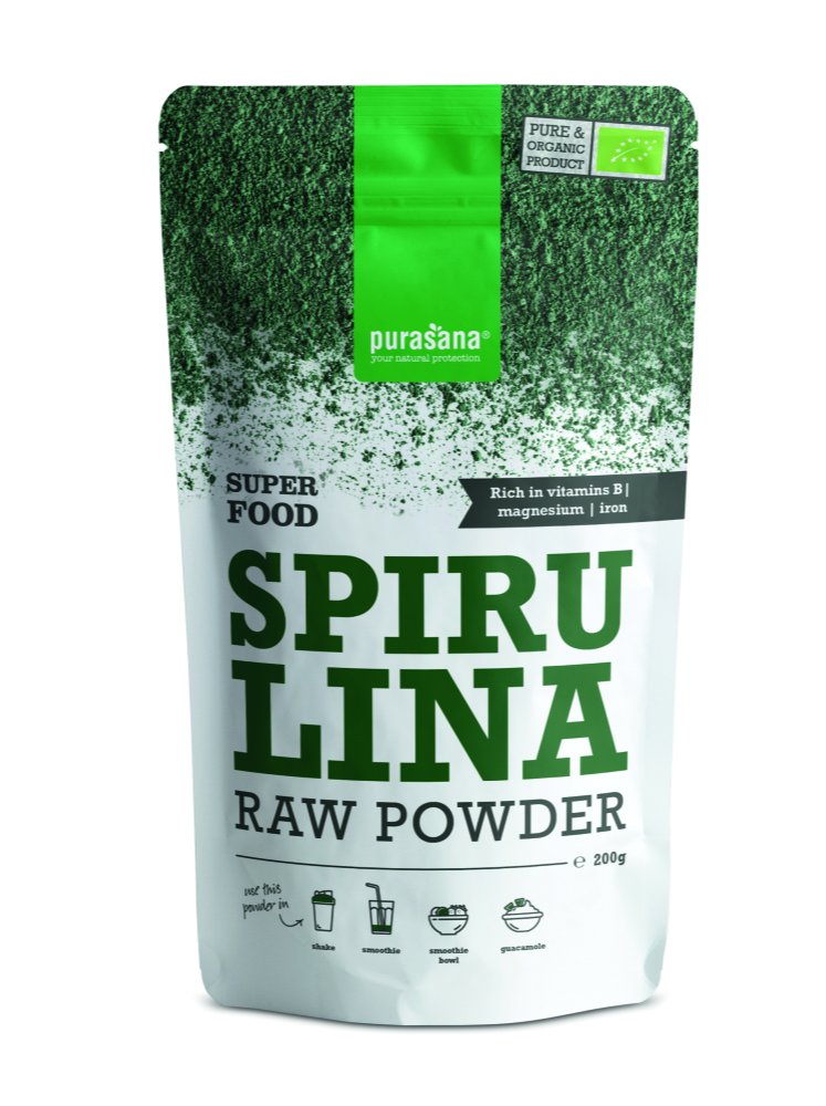 Purasana Vegan Spirulina Raw Powder 200GR