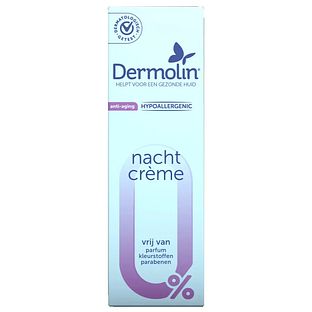 Dermolin Anti-Aging Hypoallergenic Nachtcrème 50ML Dermolin Anti-Aging Hypoallergenic Nachtcrème 50ML