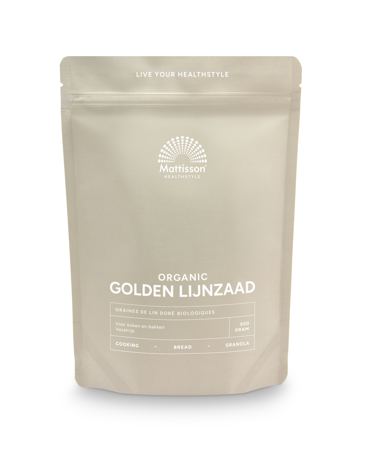 Mattisson HealthStyle Biologische Golden Lijnzaad 500GR