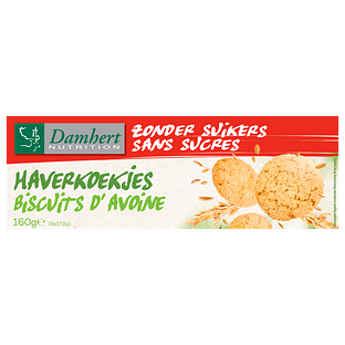 Damhert Haver Koekjes - Zonder Suikers 160GR