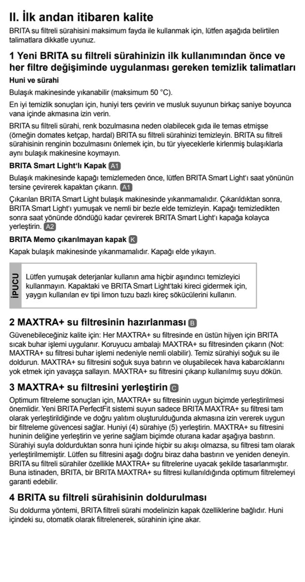 Waterfilterkan Marella Wit + 1 Maxtra Filterpatroon afbeelding van document #33, instructions