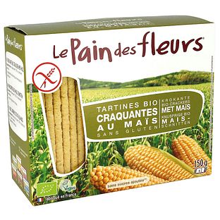 Le Pain des Fleurs Crackers Maïs 150GR Le Pain des Fleurs Crackers Maïs 150GR