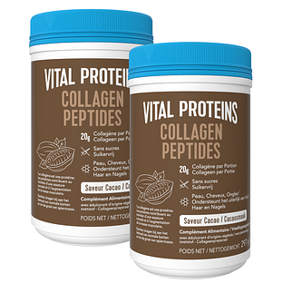 Vital Proteins Collageen Peptiden Cacao - Duoverpakking 2x297GR Vital Proteins Collageen Peptiden Cacao - Duoverpakking 2x297GR