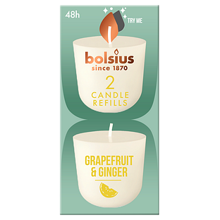 Bolsius Grapefruit & Ginger Candle Refills 2ST