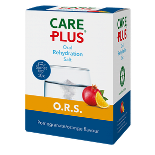 Care Plus O.R.S. Granaatappel-Sinaasappel 10ST Verpakking voorzijkant
