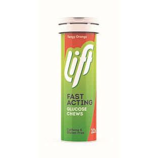 Lift Fast Acting Glucose Kauwtabletten - Sinaasappel 10TB