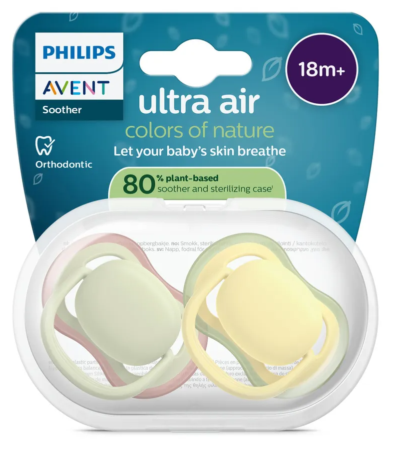 Avent Ultra Air Fopspeen Colors of Nature 18M+ afbeelding