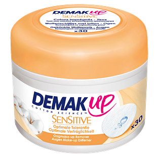 Demak Up Sensitive Oogmake-up Remover Pads 30ST Demak Up Sensitive Oogmake-up Remover Pads 30ST