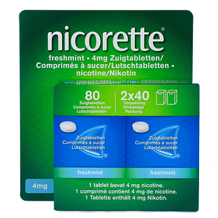 Nicorette Freshmint Zuigtabletten 4mg 80ST