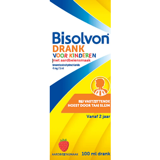 Bisolvon Drank Voor Kinderen met Aardbeiensmaak 100ML
