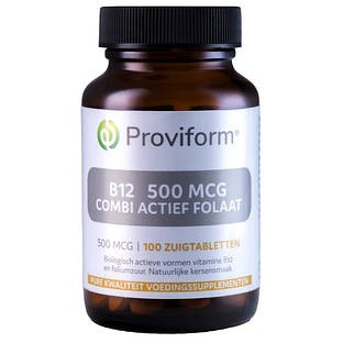 Proviform B12 500mcg Combi Actief Folaat Zuigtabletten 100ZTB