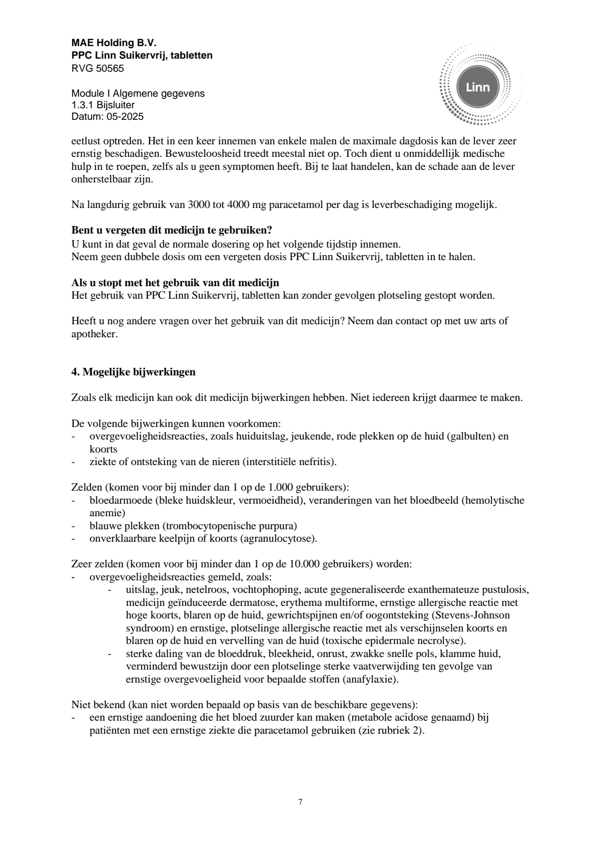 PPC Tabletten afbeelding van document #7, leaflet