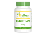 Elvitum Zink Citraat 50mg Tabletten 120TB Elvitum Zink Citraat 50mg Tabletten 120TB
