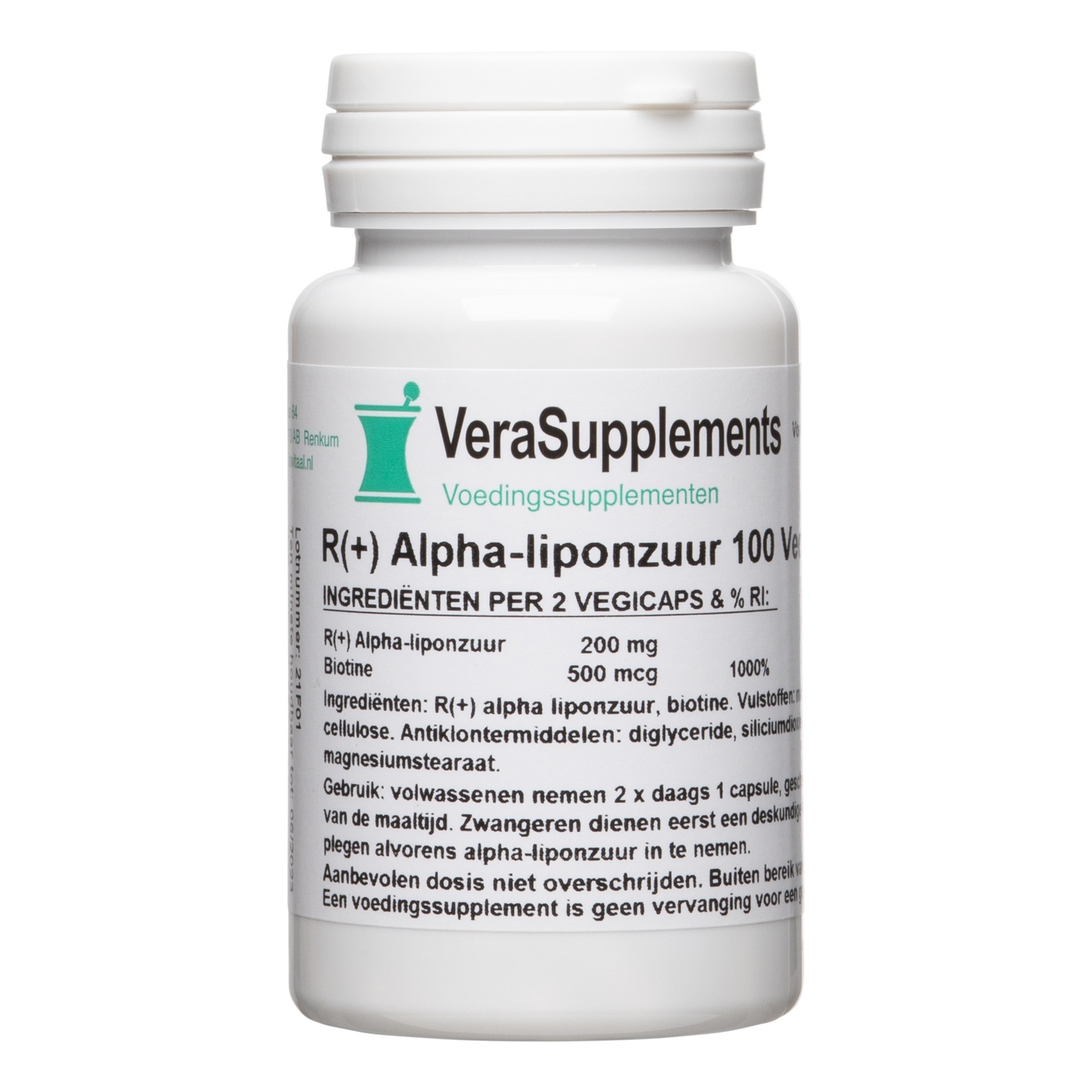 VeraSupplements R+ Alfa-Liponzuur Capsules afbeelding