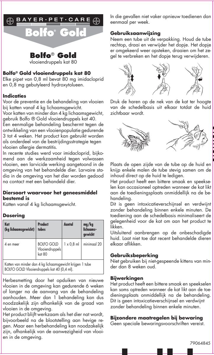 Gold Druppels Kat 80, 2 pipetjes afbeelding van document #1, instructions