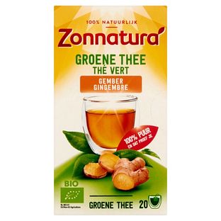 Zonnatura Groene Thee met Gember 20ST