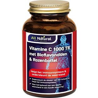 All Natural Vitamine C 1000 TR met Bioflavonoïden & Rozenbottel Tabletten 100TB