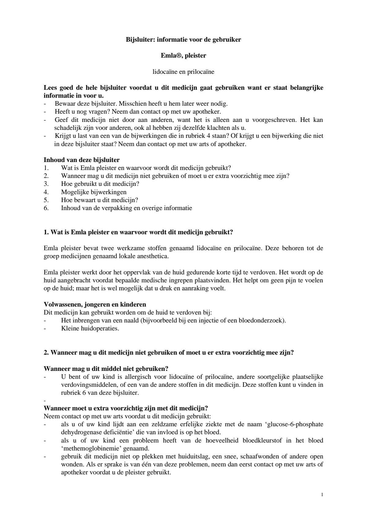 Verdovingspleister afbeelding van document #1, leaflet