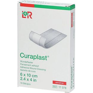 L&R Curaplast Pleister 6 x 10 cm Sensitive 10ST