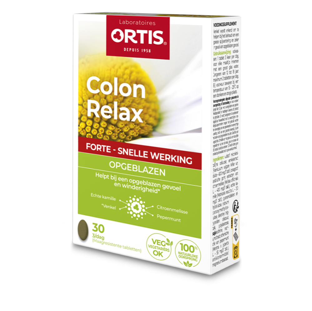 Ortis Colon Relax Forte Tabletten afbeelding