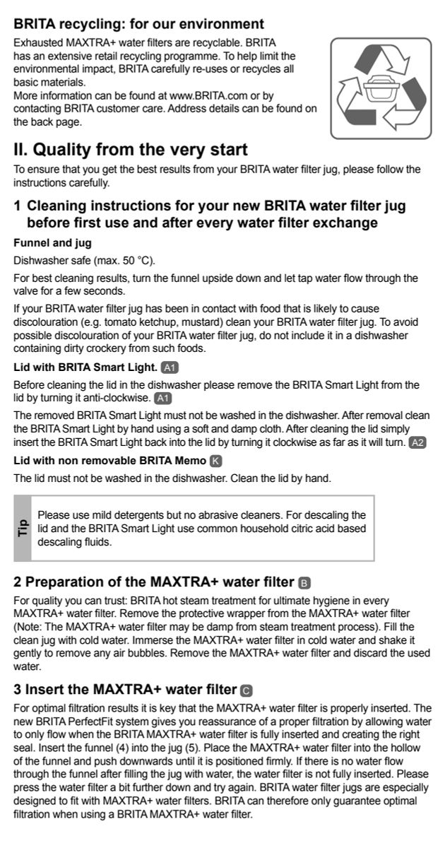 Waterfilterkan Marella Wit + 1 Maxtra Filterpatroon afbeelding van document #38, instructions