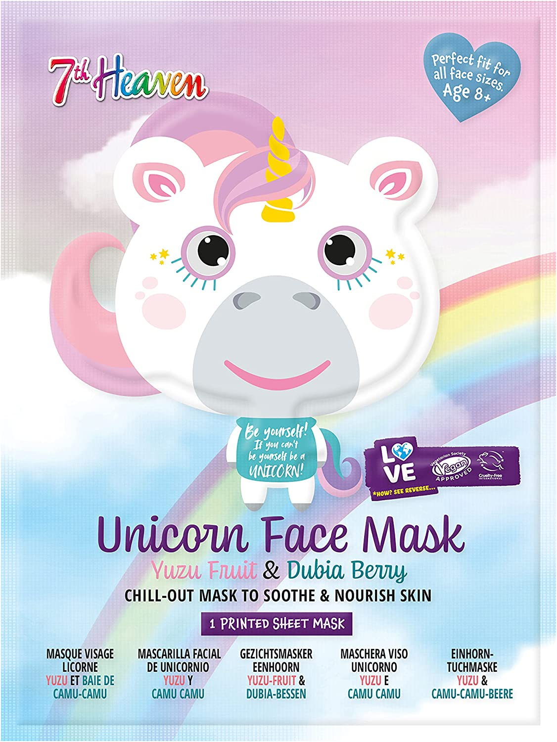7th Heaven Gezichtsmasker Unicorn Yuzu & Dubia Berry afbeelding