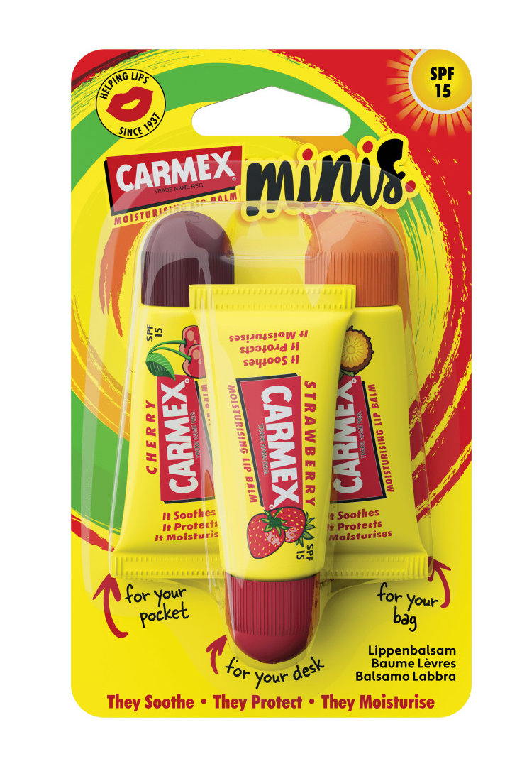 Carmex Lip Balm Assorted Tube 3-pack afbeelding